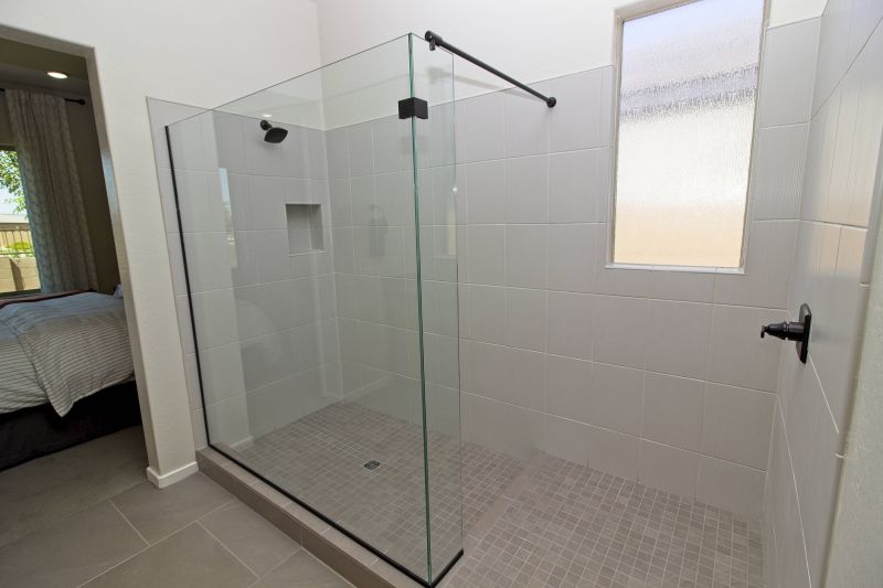 Elegant Walk-In Shower with Glass Enclosure